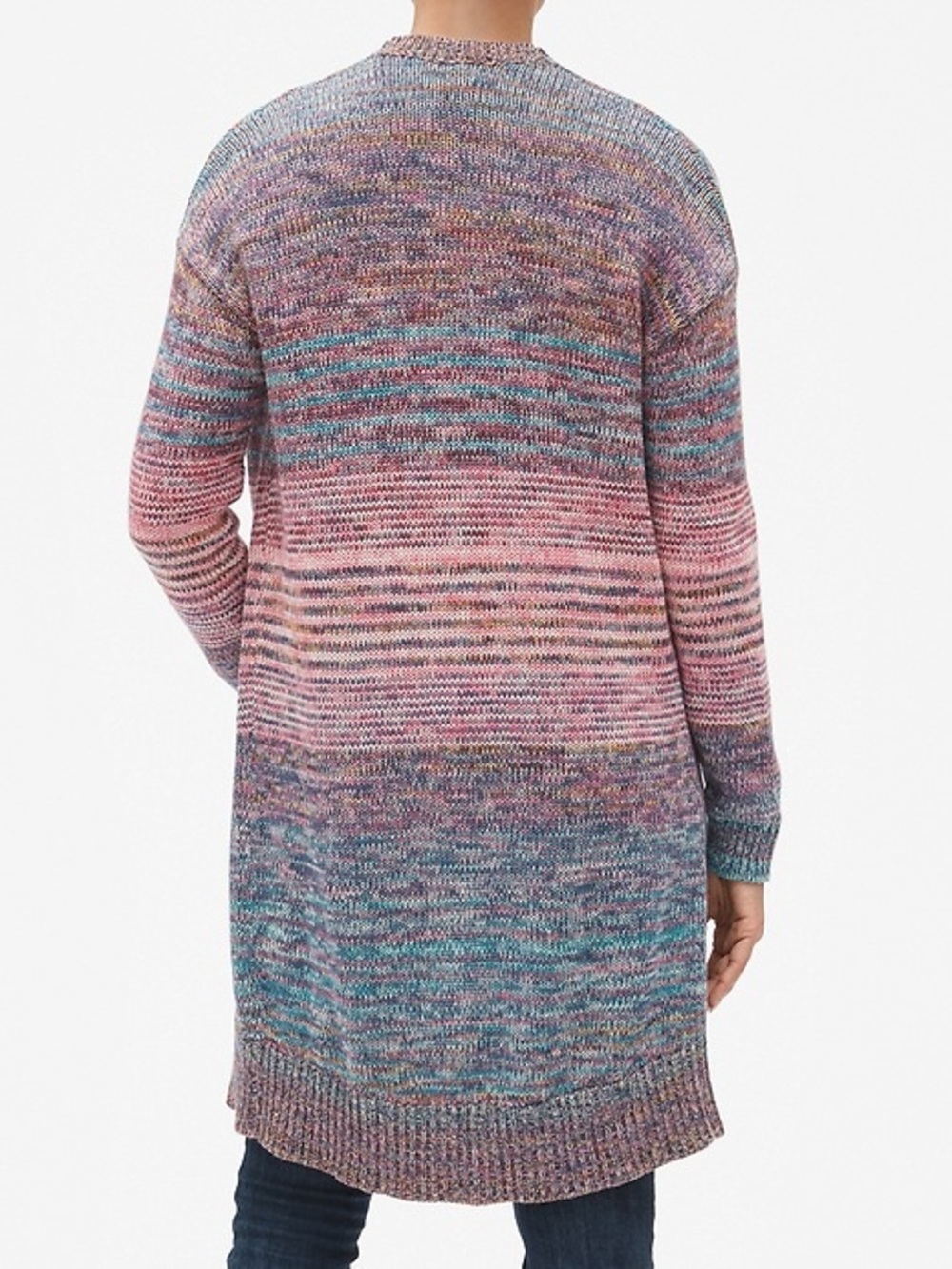 NWT Gap Women's Marled Stripe Open-Front Cardigan - Picture 2 of 9